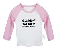 iDzn Sorry Daddy You Now Have Two Bosses Funny T-Shirts Infant Baby Graphic Tees Shirt Newborn Toddler Tops Cotton Clothes