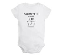 iDzn Take me to my Uncle you Peasant Funny Rompers, Newborn Baby Bodysuits, Infant Jumpsuits, 0-24M Babies One-Piece Outfits
