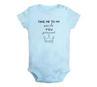iDzn Take me to my Uncle you Peasant Funny Rompers, Newborn Baby Bodysuits, Infant Jumpsuits, 0-24M Babies One-Piece Outfits