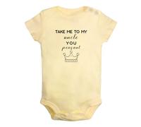 iDzn Take me to my Uncle you Peasant Funny Rompers, Newborn Baby Bodysuits, Infant Jumpsuits, 0-24M Babies One-Piece Outfits