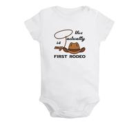 iDzn This Is Actually My First Rodeo Funny Rompers, Newborn Baby Bodysuits, Infant Jumpsuits, Babies One-Piece Outfits