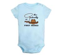 iDzn This Is Actually My First Rodeo Funny Rompers, Newborn Baby Bodysuits, Infant Jumpsuits, Babies One-Piece Outfits