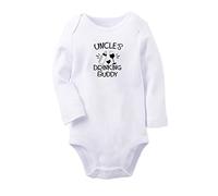 iDzn Uncle's Drinking Buddy Funny Rompers Newborn Baby Bodysuits Infant Jumpsuits Toddler Long One-Piece Outfits