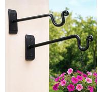 IDZO Heavy Duty Plant Hangers Outdoor, Hanging Capacity 37.5 lbs, Sturdy Hanging Plant Hooks for Garden Decor, Wall Hooks for Hanging Plants, Bird Feeder, Wind Chime, 2 Pack