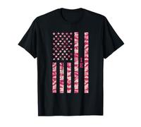 IE Inland Empire California Pink Camo USA Flag Distressed T-Shirt