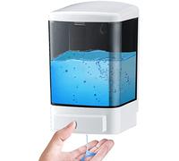 IEALODS Manual Soap Dispenser 33.8oz / 1000ml Wall Mounted Soap Dispenser Hand Commercial Soap Dispenser for Bathroom Kitchen Hotel Restaurant, Shampoo Dispenser for Liquid Gel(Black)
