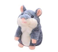 iEasey Adorable Talking Hamster Toy Mimicry Pet Mouse Speaking Plush Toy Repeat What You Say Electronic Record Doll Toy Stuffed Animal Interactive Sensory Educational Toy Birthday Xmas Gift