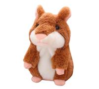 iEasey Adorable Talking Hamster Toy Mimicry Pet Mouse Speaking Plush Toy Repeat What You Say Electronic Record Doll Toy Stuffed Animal Interactive Sensory Educational Toy Birthday Xmas Gift