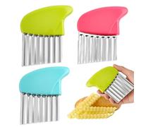 IEBTAWN 3-Piece Potato Chopper Set, French Fries Cutter, Versatile Vegetable Cutter, Suitable for Cucumbers, Carrots, Onions and Fruits