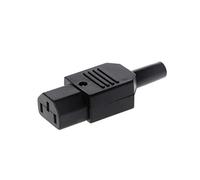 IEC 320 C13 Female Plug Re-Wire Power Connector 3 Pin Socket 10A /250V Connector Dust Cap Cover Protector Safety Plug Adapter Socket Coaxial Cable Cord Solder Bulkhead Panel O Press