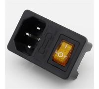 IEC 320 C14 Inlet Power Socket Fuse Switch AC 5Pcs(1)