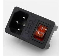 IEC 320 C14 Inlet Power Socket Fuse Switch AC 5Pcs(8)