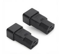 IEC 320 C20 to C21 AC Adapter, 2Pack IEC320 C20 to IEC320 C21 Power Plug Converter, Server PDU Conversion Plug UPS Power Adapter, 16A-20A 125V 250V
