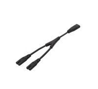 IEC 320 C8 to Dual C7 Y Splitter AC Power Cable,IEC Male to 2 Female Converter Cable