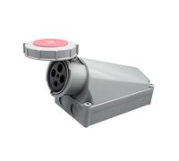 IEC 60309 Waterproof Industrial Connector Plug 4Pin 63A 380V-415V 3P+E 6H IP67 Waterproof Male Connector Power Connecting Industrial Plug for Aviation and Industry