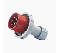IEC 60309 Waterproof Industrial Connector Plug 5Pin 32A 380V-415V 3P+E+N 6H IP67 Waterproof Male Connector Power Connecting Industrial Plug for Aviation and Industry
