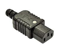 IEC AC Power Connector, Black