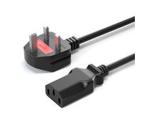 IEC C13 to NEMA 5-15P Power Cable 6ft, 3 Prong 18AWG 10A 125V Safe Replacement Cord for Lost Computer Monitor, Desktop PC, TV, Printer, Laptop Adapter, Xbox PS and Home Office Use Cord Office Backup