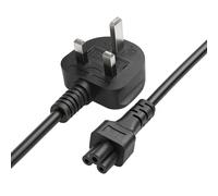 IEC C5 Mickey Mouse Plug to UK 3 pin Plug Power Cord 2.5A 250V for Printer Lenovo Computers HD TVs Monitors Projector (1M/3.28Ft)