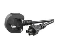 IEC C5 Mickey Mouse Plug to UK 3 pin Plug Power Cord 2.5A 250V for Printer Lenovo Computers HD TVs Monitors Projector (2M/3.6.56Ft)