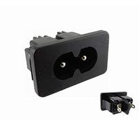 IEC Connector, C8 Plug, Snap-In Cold Appliances Built-in Plug 250 V/2 A (1)