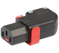 IEC LOCK+ C13 REWIRABLE CONNECTOR, L/R; Connector Mounting:Cable Mount; Contact Termination Type:Screw; Gender:Plug; Pro PA130100RBK; Qty X 1