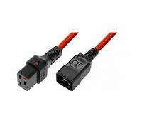 IEC Lock EXTENSION CORD C19/C20 1 m Red