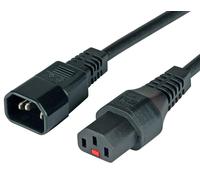 Cablenet 3m IEC C14 - IEC C13 IEC Lock Black PVC 1.0mm Power Leads