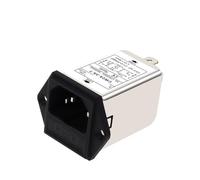 IEC Plug Power Filter CW1D/2A/2B/2C-3A 6A 10A-T Single and Double Fuse Switch Plug Purification (CW2A -3A -T Single Insurance Socket)