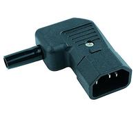 IEC Right Angle Cable Plug Power Connector PC Mains 3 Poles 90 Degrees Rewireable Screw Terminals Hobby DIY Electronics Electrical