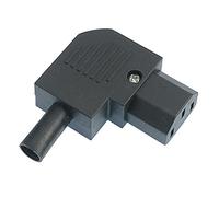 IEC Right Angle Elbow Cable Socket 10A 250VAC Mains Connector Rewireable Hobby DIY Computer Electronics