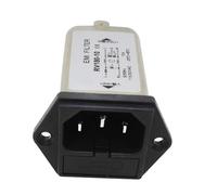 IEC socket filter with insurance socket RV180-6A two-in-one power filter 110v220V
