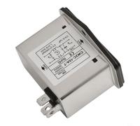 IEC Socket Power Filter 3A CW2B-T Metal Case for emi RFI Suppressor with Light Switch for Audio Equipment(CW2C-10A-T)