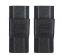 IEC320 C14 to IEC320 C21 Power Adapter, 2.4m Cable, 10-15A 125-250V, for Server Rack PDUs UPS Equipment, Heavy - Duty Copper Conductors with PVC Insulation
