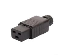 Iec320 C19 C20 250v 16a Industrial Ac Power Cord Socket Pdu Ups Electrical Equipment 3 Top Pc Medium Pin Voltage Connector Grade Black 60x35x25mm (IEC320C19)