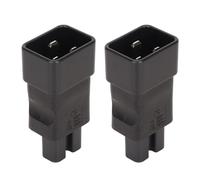 IEC320 C20 to IEC320 C15 Power Adapter, 2pcs Computer Power Plug Adapter 4000W 2.5A-16A, for Laptop Power Conversion Head and UPS Socket