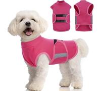 IECOii Calm Vest for Dogs Small,Adjustable Dog Anxiety Jackets with Reflective Stripe,Soft Dog's Calming Coat Wrap,Anxiety Vest for Small Dogs,Doggy CalmingVest,Calming Jacket for SmallDog,S,RoseRed