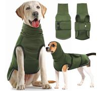 IECOii Dog Anxiety Calming Hoodie,Breathable Dog Anxiety Jacket Vest Coat for Thunderstorms,Fireworks,Vet Visits, Separation,Adjustable Doggy Hoodies for Noise Block & Ear Protection Recovery,Green,XS