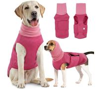 IECOii Dog Anxiety Calming Hoodie,Breathable Dog Anxiety Jacket Vest Coat for Thunderstorms,Fireworks,Vet Visits,Separation,Adjustable Dog Hoodies for Noise Block & Ear Protection Recovery,RoseRed,XL