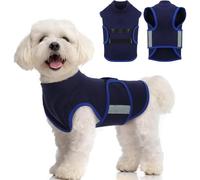 IECOii Dog Anxiety Vest,Comfy Pet Calming Jacket,Adjustable Relief Coat for Dog Anti-Anxiety Jacket for Thunderstorm,Firework, Separation,Travel,Vet Visit,Pet Calming Shirt,Keep Doggy Calm,Blue,XS