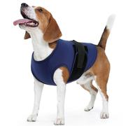 IECOii Dog Calming Jumpsuit with Adjustable Magic Tape,Soft Anxiety Relief Suit for Thunderstorm Fireworks Travel Vet Visits,Lightweight Pet Calming Wear Indoor Outdoor Recovery & Shedding Control,S