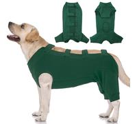 IECOii Dog Hind Leg Recovery Sleeve,Breathable Dog Bodysuit E-Collar & Cone Alternative Surgical Suit After Spayed/Neutered Wear,Recovery Suit for Dogs Male Female Sleeve to Prevent Licking,Green,XL