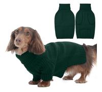 IECOii Dog Jumper Medium,Doggie Sweater Medium Size Dog Girl Boy,Turtleneck Thick Warm Medium Dog Jumper,Fall Cold Pet Outfit for Christmas Dog Winter Knitted Clothes for French Bulldog Boston Terrier