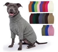 IECOii Dog Jumper XL,Extra Large Dogs Jumper for Daily Christmas Clothes,Pet Thick Warm Knit Clothes For Big Dogs Boy Girl,Turtleneck Dog Sweaters Fall Winter Apparel for Pitbull Labrador Retriever