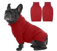 IECOii Dog Jumpers,Large Dog Christmas Jumper Fall Winter Clothing,Turtleneck Thick Warm Boy Girl Dog Jumper,Large Dog Sweater for Big Dogs Corgi French Bulldog Pug Warm Jumper,Doggy Cute Knitwear