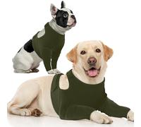 IECOii Dog Surgery Recovery Suit,Dog Recovery Sleeve Front Leg,Pet Leg Surgical Recovery Suits,Dogs Legs Wound Joint Protector to Prevent Bite Licking,Doggy Elbow Protector,Pet Medical Suit,Green,M
