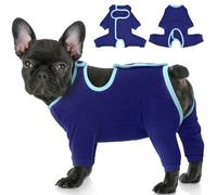 IECOii Dog Surgery Recovery Suit Long Sleeve,Dog Recovery Suit Blue,S | Easy-On Dog Onesie for Post-Surgery Care,Helps Stop Licking & Protect Wounds,Surgical Vest & Cone Alternative