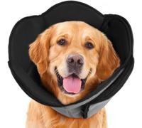 IECOii E Collar For Dogs, Tplo Surgery Dog Cone Stop Pets Licking Black XL