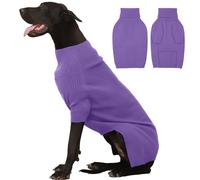IECOii Extra-Large Dog Jumper 4XL,Christmas Dog Sweaters for Extra Large Dogs Girl Boy,Turtleneck Dog Knitted Jumper for Pet,Easy On Doggie Knitwear Sweatshirt Dog Sweater for Doberman,Great Dane