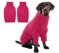 IECOii Extra-Large Dog Jumper 4XL,Christmas Dog Sweaters for Extra Large Dogs Girl Boy,Turtleneck Dog Knitted Jumper for Pet,Easy On Doggie Knitwear Sweatshirt Dog Sweater for Doberman,Great Dane